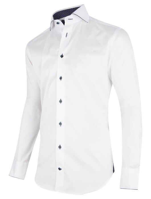 Cavallaro Napoli Anito Shirt White-Navy