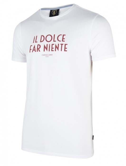 Cavallaro Napoli Ariosto Tee T-Shirt Wit