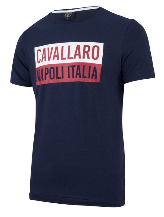 Cavallaro Napoli Augusto Tee T-Shirt Navy