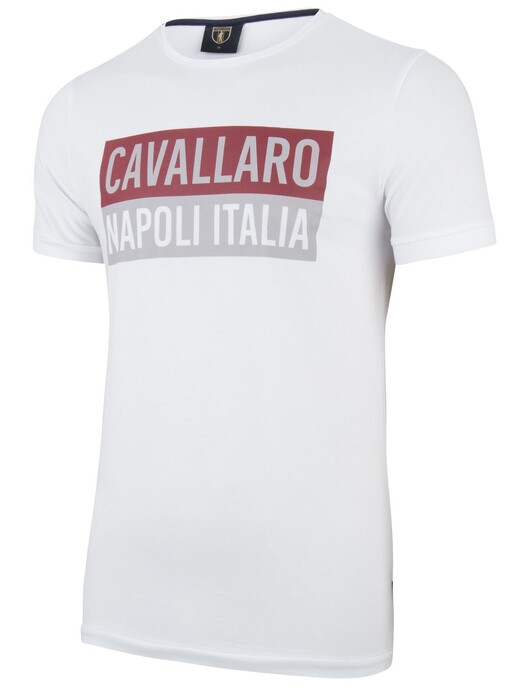 Cavallaro Napoli Augusto Tee T-Shirt Wit