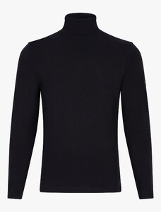 Cavallaro Napoli Baliani Long Sleeve Roll Neck T-Shirt Black