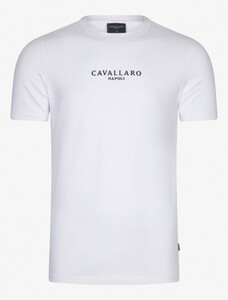 Cavallaro Napoli Bari Tee Cotton Stretch T-Shirt White