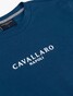 Cavallaro Napoli Bari Tee Front Logo T-Shirt Blue Opal