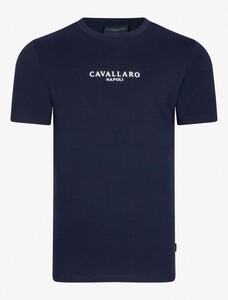 Cavallaro Napoli Bari Tee T-Shirt Dark Evening Blue