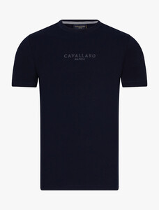 Cavallaro Napoli Bari Tee T-Shirt Donker Blauw