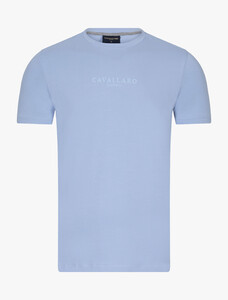 Cavallaro Napoli Bari Tee T-Shirt Licht Blauw