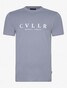 Cavallaro Napoli Bassario Tee Cotton Stretch CVLLR Fantasy Logo T-Shirt Greyblue