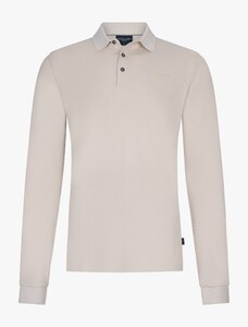 Cavallaro Napoli Basso Long Sleeve Ton-sur-Ton Brand Logo Polo Kitt