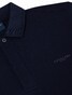 Cavallaro Napoli Basso Uni Color Long Sleeve Polo Donker Blauw