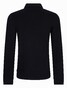 Cavallaro Napoli Basso Uni Color Long Sleeve Poloshirt Black