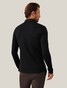 Cavallaro Napoli Basso Uni Color Long Sleeve Poloshirt Black