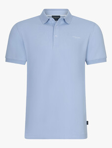 Cavallaro Napoli Bavegio Subtle Cotton Stretch Polo Licht Blauw