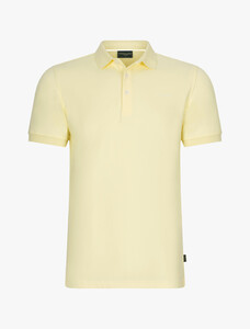 Cavallaro Napoli Bavegio Subtle Cotton Stretch Polo Lichtgeel