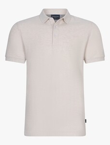 Cavallaro Napoli Bavone Organic Cotton Blend Poloshirt Kitt Melange