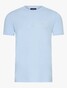 Cavallaro Napoli Beciano Tee Front Logo Pattern T-Shirt Licht Blauw