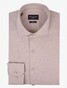 Cavallaro Napoli Brizino Herringbone Pattern Shirt Sand