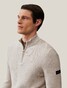 Cavallaro Napoli Brosso Half Zip Pullover Beige