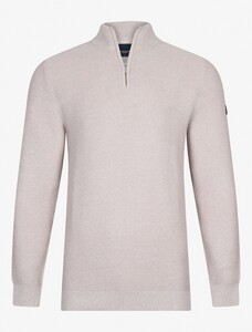 Cavallaro Napoli Brosso Half Zip Trui Beige