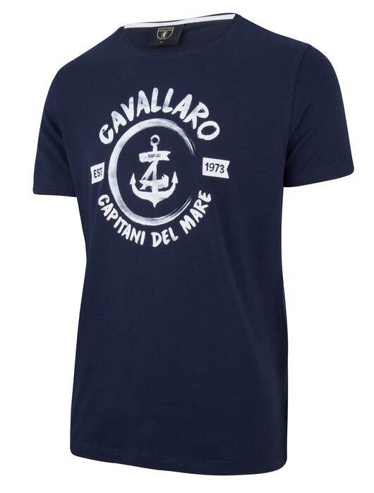 Cavallaro Napoli Capitano Tee T-Shirt Navy