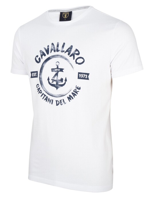 Cavallaro Napoli Capitano Tee T-Shirt Wit