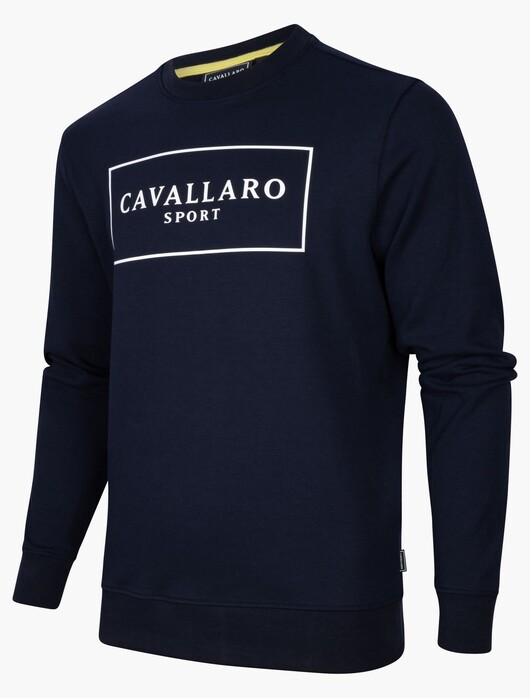 Cavallaro Napoli Cavallaro Sport Rossi Sweat Pullover Dark Evening Blue