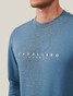 Cavallaro Napoli Cavezzio Crew Neck Front Logo Sweat Pullover Greyblue