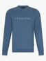 Cavallaro Napoli Cavezzio Crew Neck Front Logo Sweat Pullover Greyblue