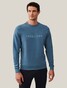 Cavallaro Napoli Cavezzio Crew Neck Front Logo Sweat Pullover Greyblue