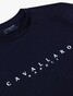 Cavallaro Napoli Cavezzio Tee Front Logo T-Shirt Dark Evening Blue