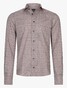 Cavallaro Napoli Cecilio Pied-de-Poule Pattern Shirt Dark Brown Melange