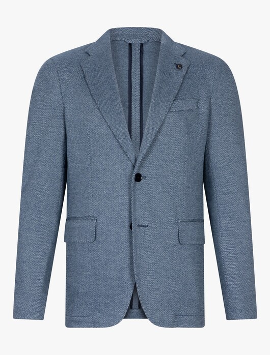 Cavallaro Napoli Cencio Jacket Subtle Herringbone Colbert Donker Blauw