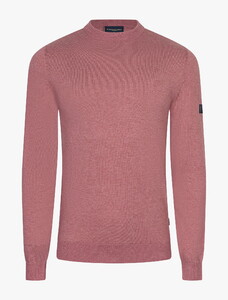Cavallaro Napoli Cercolo Round Neck Organic Cotton Blend Pullover Old Pink Melange