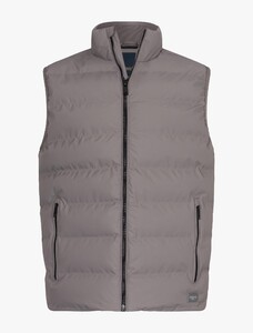 Cavallaro Napoli Cesario Padded High Zip Body-Warmer Faded Grey