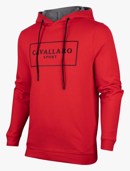 Cavallaro Napoli Ciro Sport Hoodie Pullover Red