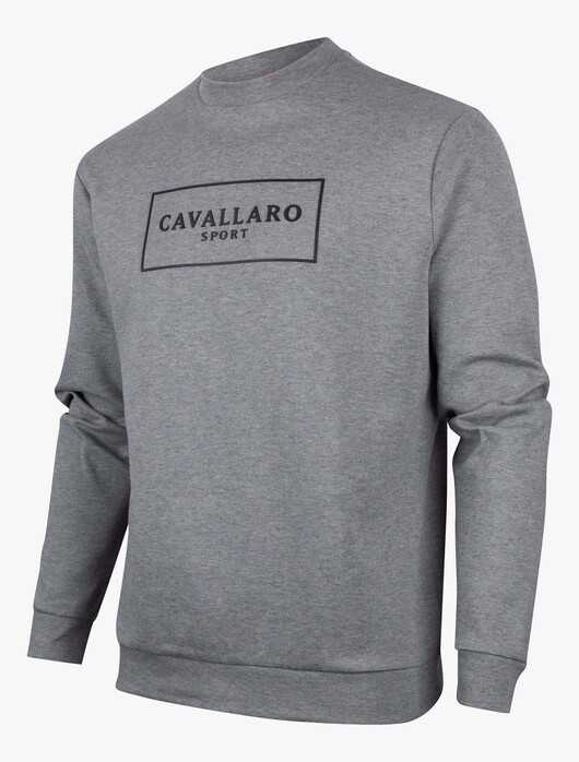 Cavallaro Napoli Ciro Sport Sweat Pullover Grey Melange