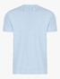 Cavallaro Napoli Coranio Cotton texture Tee T-Shirt Licht Blauw