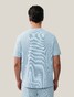 Cavallaro Napoli Coranio Cotton texture Tee T-Shirt Licht Blauw