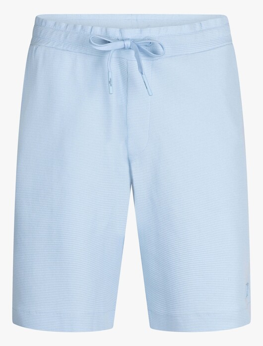 Cavallaro Napoli Coranio Shorts Texture Nachtmode Licht Blauw