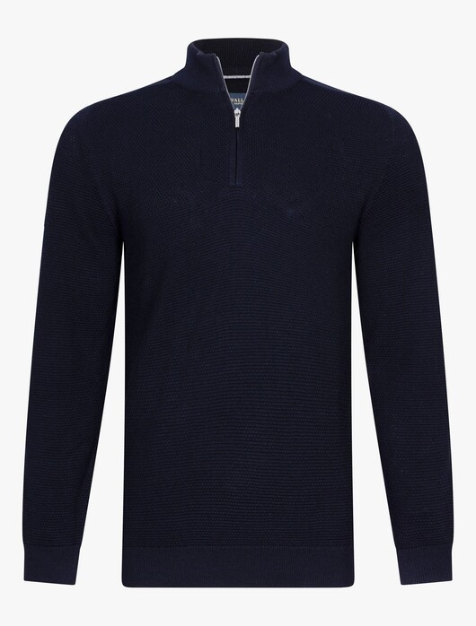 Cavallaro Napoli Corinaldo Half Zip Pullover Dark Evening Blue