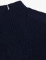 Cavallaro Napoli Corsico High Neck Half Zip Rib Knit Pullover Dark Evening Blue