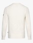 Cavallaro Napoli Corsico High Neck Half Zip Rib Knit Pullover Off White