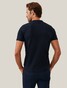 Cavallaro Napoli Darione Tee Subtle Tone-on-Tone Logo T-Shirt Dark Evening Blue