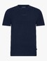 Cavallaro Napoli Darione Tee Subtle Tone-on-Tone Logo T-Shirt Dark Evening Blue