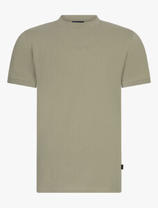 Cavallaro Napoli Davegio Tee Cotton Subtle Stretch T-Shirt Licht Groen