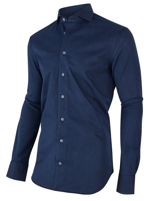 Cavallaro Napoli Denim Shirt Overhemd Blauw