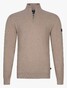 Cavallaro Napoli Desio Half Zip Cotton Cashmere Pullover Sand