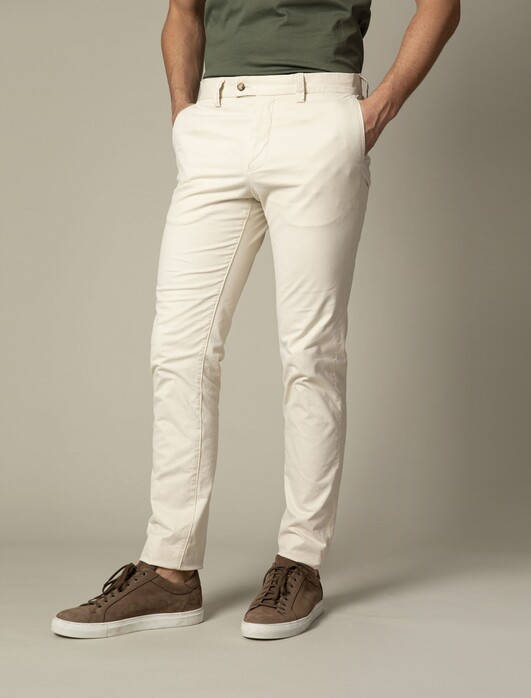 Cavallaro Napoli Edio Chino Broek in kleur Licht Beige | Jan Rozing  Mannenmode