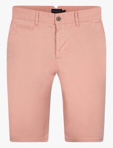 Cavallaro Napoli Elio Bermuda Flat Front Cotton Stretch Oud Roze