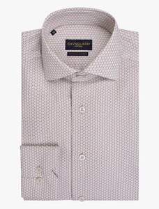 Cavallaro Napoli Emiliano Allover Abstract Pattern Shirt Old Pink