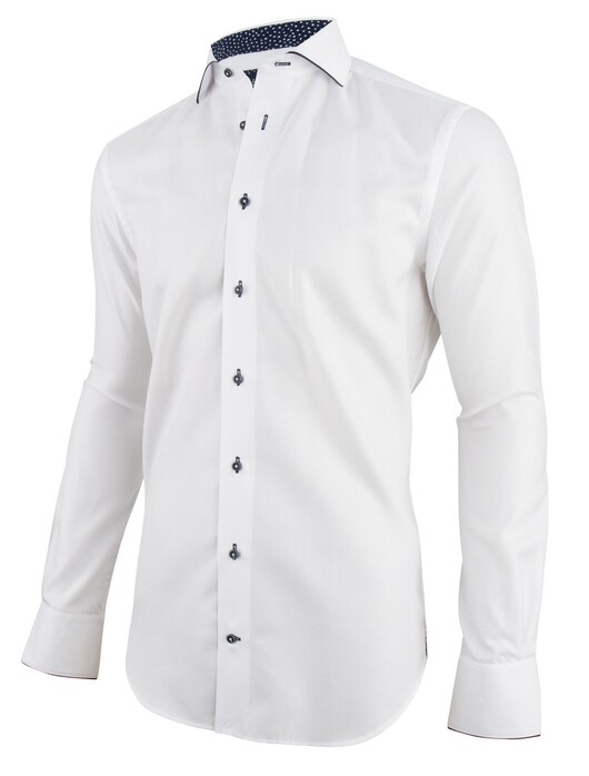 Cavallaro Napoli Enzo Shirt White-Navy